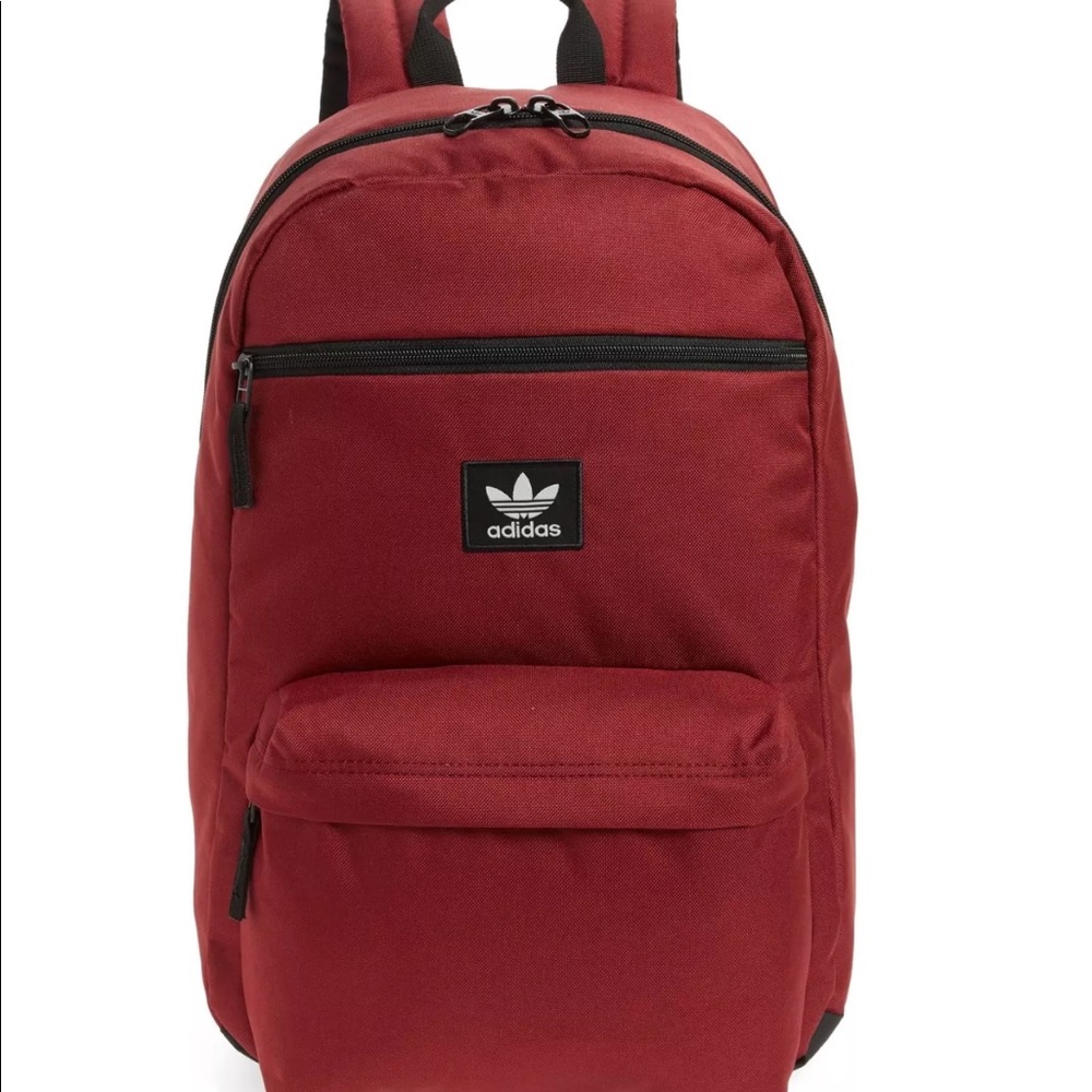 adidas originals national backpack maroon white